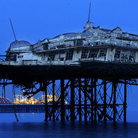 Buy canvas prints of  West Pier  by Terry Busby