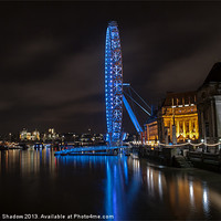 Buy canvas prints of London Eye at Night by London Shadow
