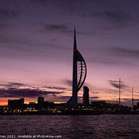 Buy canvas prints of Majestic Sunrise over Portsmouth by Roger Dutton