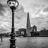 Buy canvas prints of Lamp and Shard by Roger Dutton