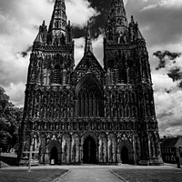 Buy canvas prints of Lichfield Cathedral by Roger Dutton