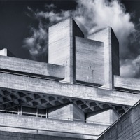 Buy canvas prints of National Theatre Roof Detail by Steve Wilcox