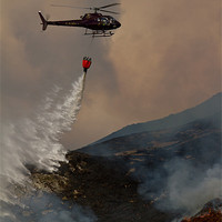 Buy canvas prints of Dousing Hill Fires by Fiona Brims