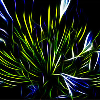 Buy canvas prints of Neon blues by Apple of  your i 