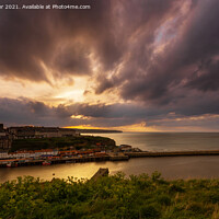 Buy canvas prints of Whitby Sunset by keith sayer