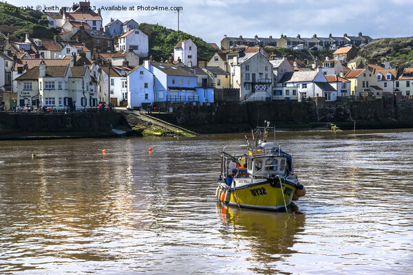 The village of Staithes  Framed Print by keith sayer