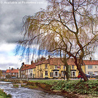 Buy canvas prints of Great Ayton Village by keith sayer