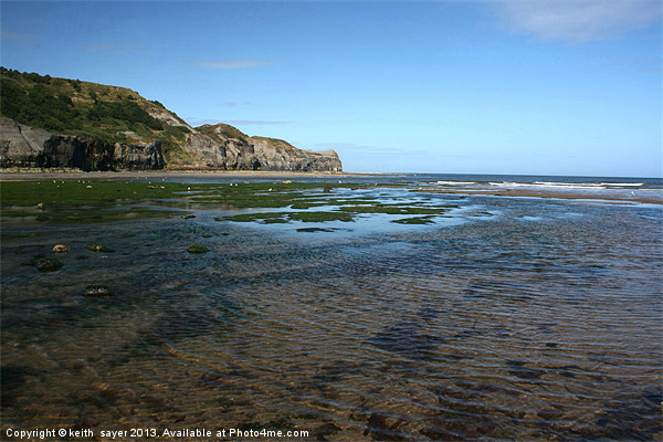 Sandsend Ripples Picture Board by keith sayer