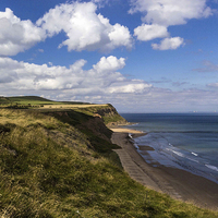 Buy canvas prints of Skinningrove Beach by keith sayer