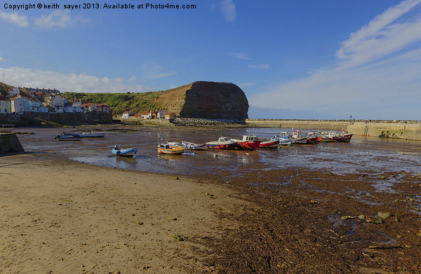 The Harbour Staithes Picture Board by keith sayer