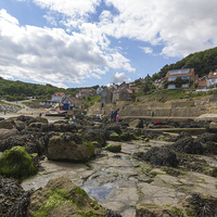 Buy canvas prints of On The Rocks At Runswick Bay by keith sayer