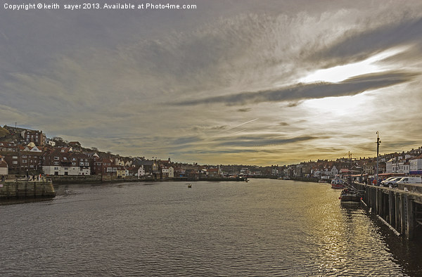 Whitby Harbour Picture Board by keith sayer
