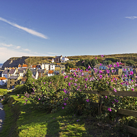 Buy canvas prints of Staithes Village by keith sayer