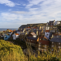 Buy canvas prints of The Village Of Staithes by keith sayer
