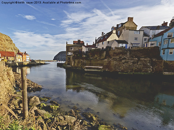 Harbour Entrance Staithes Picture Board by keith sayer