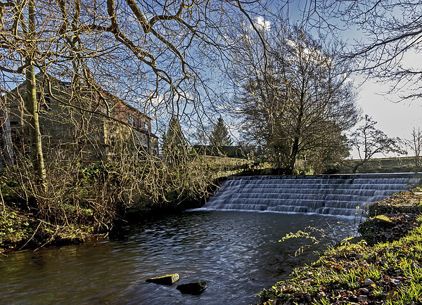 The Weir River Leven Picture Board by keith sayer