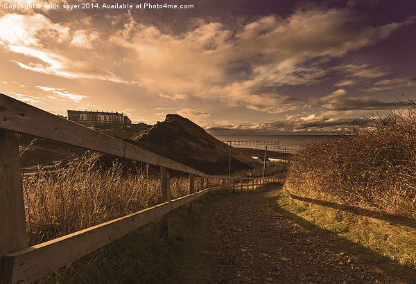 Path To The Beach at Saltburn Picture Board by keith sayer