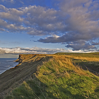 Buy canvas prints of High Above Saltburn by keith sayer