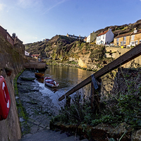 Buy canvas prints of Staithes North Yorkshire by keith sayer
