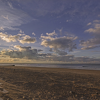 Buy canvas prints of Fading Light Redcar by keith sayer