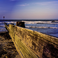 Buy canvas prints of Sea Defence by keith sayer