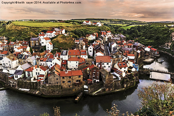 The Village of Staithes  Picture Board by keith sayer