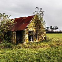 Buy canvas prints of  Derelict Barn by keith sayer