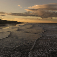Buy canvas prints of  The Long Waves by keith sayer