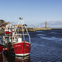 Buy canvas prints of  Whitby Fish Quay by keith sayer