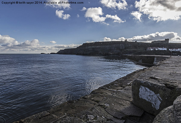  East Cliff Whitby Picture Board by keith sayer