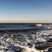 Buy canvas prints of  Redcar Wind Farm by keith sayer