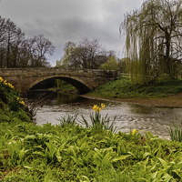 Buy canvas prints of  The Bridge At Sinnington by keith sayer