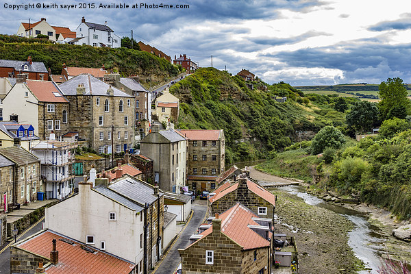  Staithes Up Stream Picture Board by keith sayer