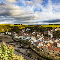 Buy canvas prints of  The Village of Staithes  by keith sayer