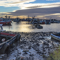 Buy canvas prints of  Fishing Boats At Rest by keith sayer