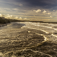 Buy canvas prints of Breaking Waves Whitby by keith sayer