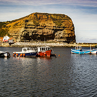 Buy canvas prints of Staithes Harbour  by keith sayer