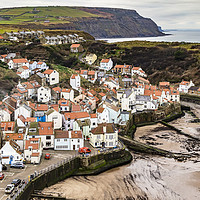 Buy canvas prints of The Village of Staithes by keith sayer