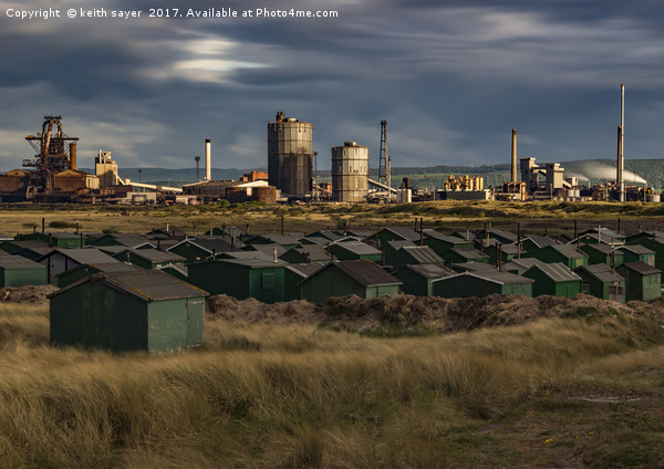 Fishermans Huts Redcar Picture Board by keith sayer