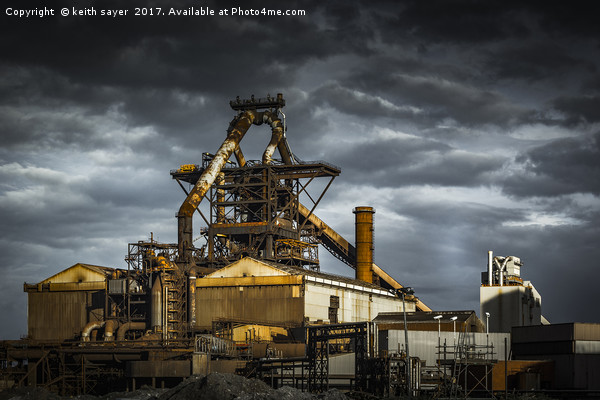 Redcar Blast Furnace Picture Board by keith sayer