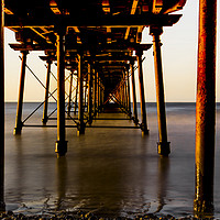 Buy canvas prints of Under Saltburn Pier by keith sayer
