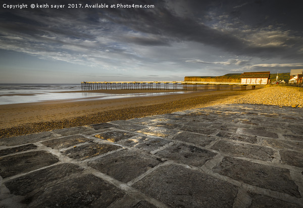 Saltburn Beach in the evening light Picture Board by keith sayer