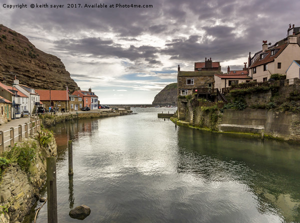 Staithes Harbour Picture Board by keith sayer