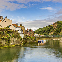 Buy canvas prints of Staithes on a sunny day by keith sayer