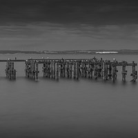 Buy canvas prints of Redundant Jetty by keith sayer