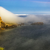 Buy canvas prints of Saltwick Bay as the fog rolls in  by keith sayer