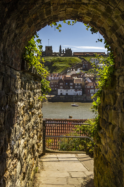 Whitby through the tunnel Picture Board by keith sayer