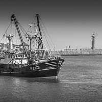 Buy canvas prints of The fishing trawler Trevessa by keith sayer