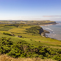 Buy canvas prints of The view from Boulby cliffs by keith sayer