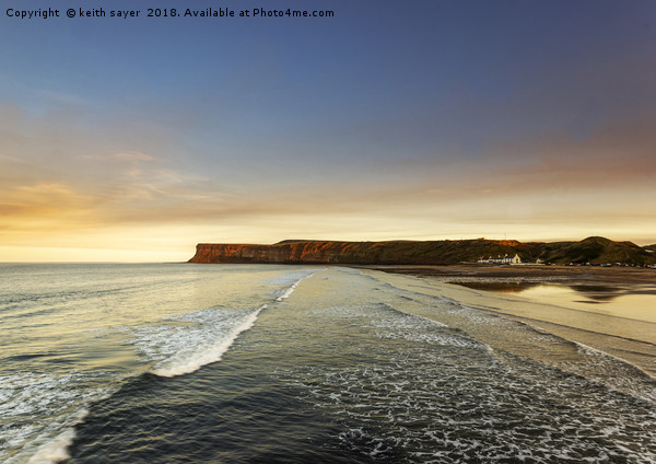 Huntcliff Saltburn-by-the-sea Picture Board by keith sayer